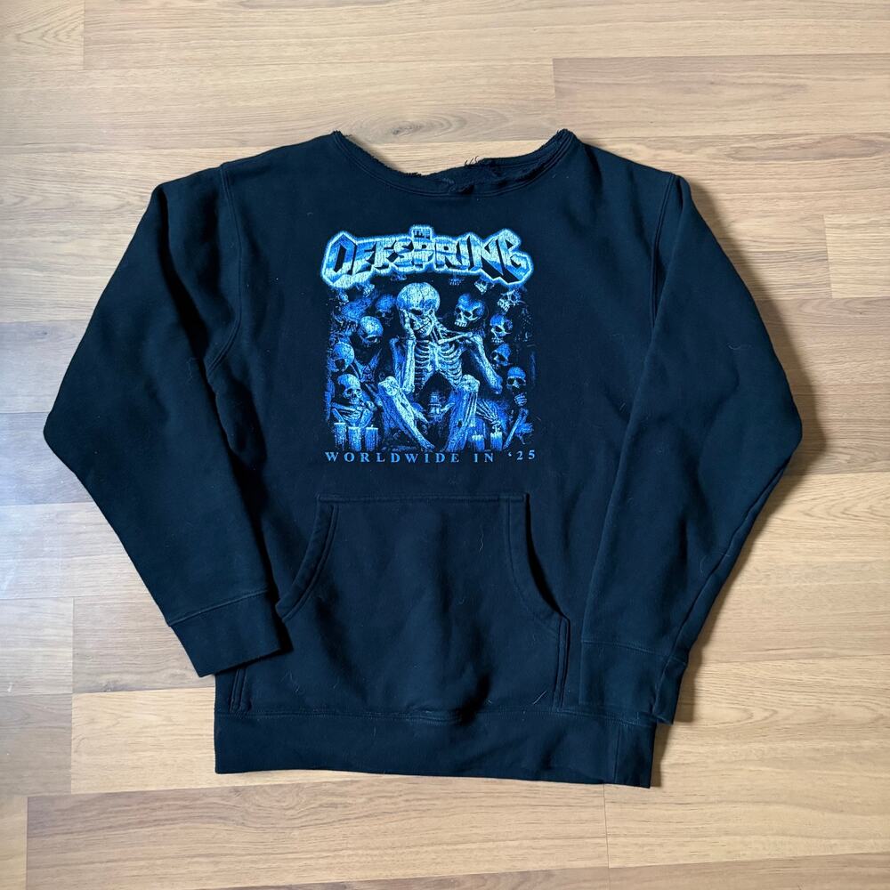 The OffSpring Worldwide in 2025 Black Blue Tour Merch Concert Sweatshirt Sz S